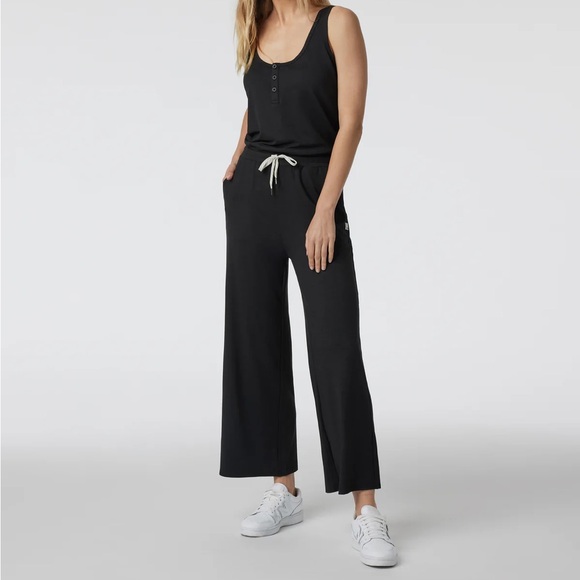 NWOT Vuori black Heather Wide Leg Jumpsuit - Picture 4 of 5